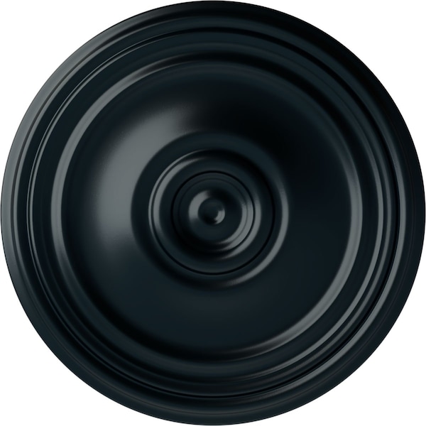 Ekena Millwork Reece Ceiling Medallion (Fits Canopies up to 6 3/4"), Hand-Painted Night Shade, 21"OD x 1 1/4"P CM21RENSF - main